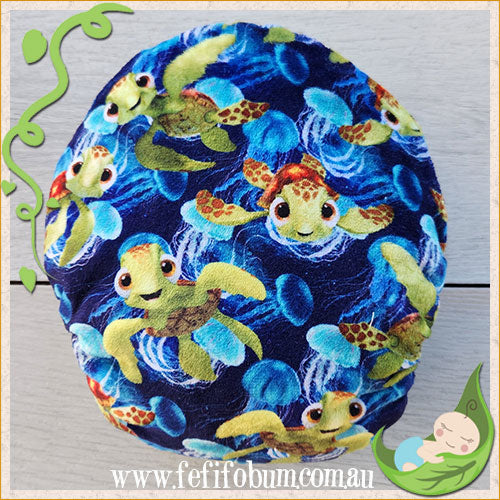 Minky Workhorse Nappy (LARGE) - Baby Turtles