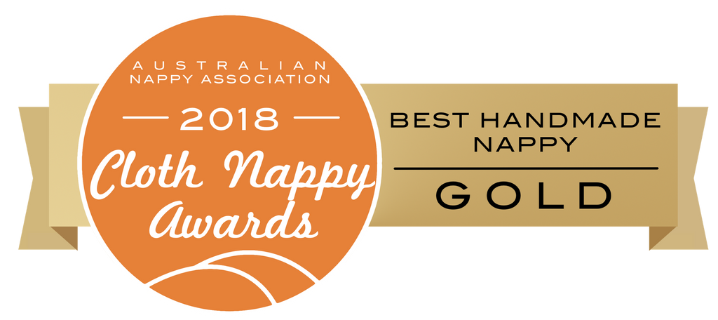 Australian Nappy Association 2018 Cloth Nappy Awards Best Handmade Nappy Gold Award