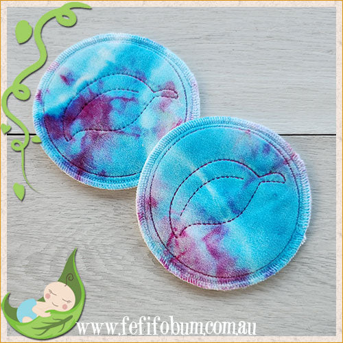 (BP013) Breast Pads - Days - hand dyed bamboo velour