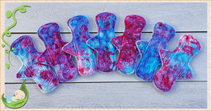 (P016) - 7 pack 10 inch regular - hand dyed bamboo velour