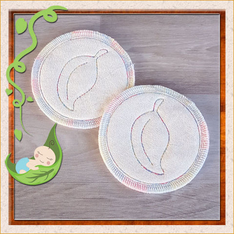 (BP001) Breast Pads - Days - backed with natural bamboo velour